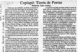 Copiapó, tierra de poetas  [artículo] Medardo Cano Godoy.