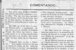 Comentando --  [artículo] Amparo Pozo.