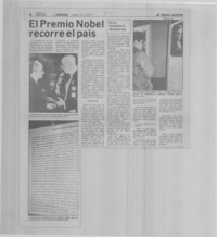 El Premio Nobel recorre el país