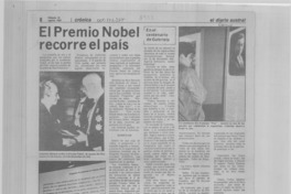 El Premio Nobel recorre el país