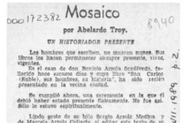 Mosaico  [artículo] Abelardo Troy.