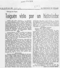 Traiguén visto por un historiador  [artículo] César Villarreal.