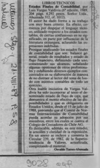 Estados finales de contabilidad