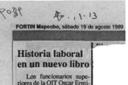 Historia laboral en un nuevo libro  [artículo].