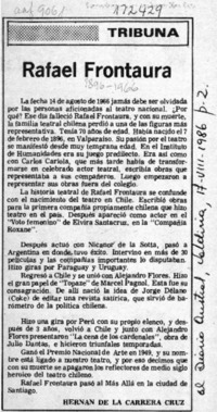 Rafael Frontaura  [artículo].