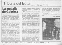 La Medalla de Gabriela  [artículo].