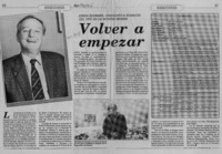 Volver a empezar  [artículo].