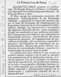 La Futura ley de pesca  [artículo].