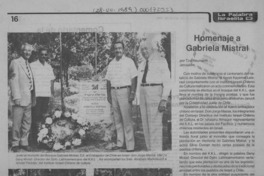 Homenaje a Gabriela Mistral