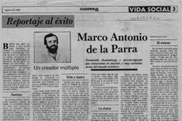 Marco Antonio de la Parra  [artículo].