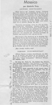 Mosaico  [artículo] Abelardo Troy.