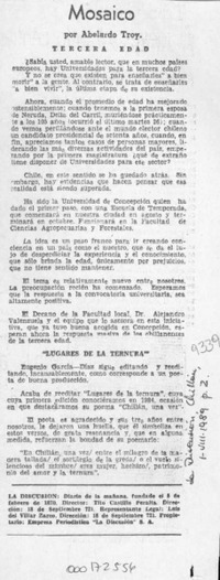 Mosaico  [artículo] Abelardo Troy.