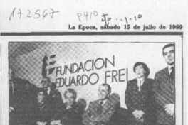 "Memorias de Eduardo Frei" fueron presentadas anoche  [artículo].