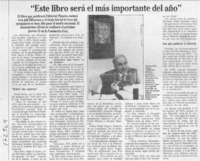 "Este libro será el más importante del año"  [artículo].