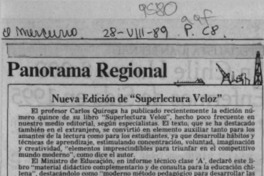 Nueva edición de "Superlectura veloz"