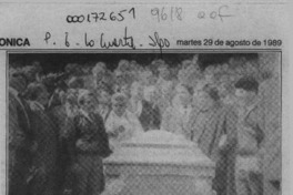 Sepultan restos del poeta del Norte, Andrés Sabella  [artículo].