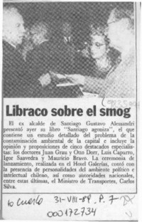 Libraco sobre el smog  [artículo].