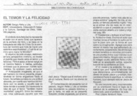 El temor y la felicidad