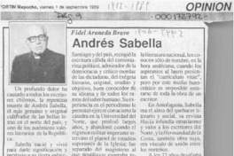 Andrés Sabella  [artículo] Fidel Araneda Bravo.