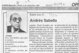 Andrés Sabella  [artículo] Rubén Soto G.