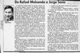 De Rafael Maluenda a Jorge Sasía  [artículo] Antonio Rojas Gómez.