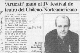 "Arucati" ganó el IV festival de teatro del Chileno-Norteamericano  [artículo].