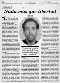 Nada más que libertad  [artículo] Aloas Kino.