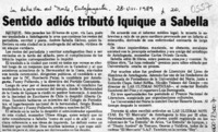 Sentido adiós tributó Iquique a Sabella  [artículo].
