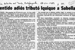 Sentido adiós tributó Iquique a Sabella  [artículo].