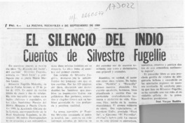 "El silencio del indio"  [artículo] José Vargas Badilla.