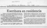 Escritora en residencia