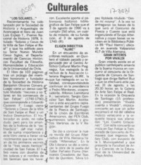 Culturales  [artículo] R.