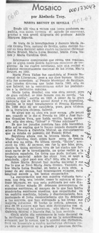 Mosaico  [artículo] Abelardo Troy.