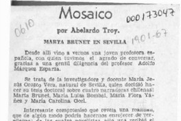 Mosaico  [artículo] Abelardo Troy.