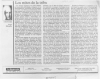 Los mitos de la tribu  [artículo] Jorge Edwards.