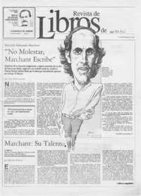 "No molestar Marchant escribe"  [artículo] Ana María Larraín.