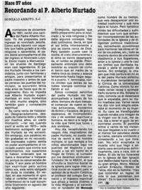 Recordando al P. Alberto Hurtado