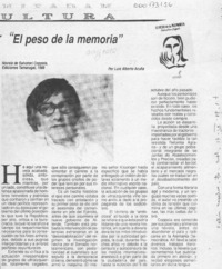 El peso de la memoria