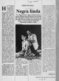 Negra linda  [artículo] Carolina Díaz.