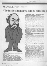 "Todos los hombres somos hijos de dos mujeres"  [artículo] Pamela Jiles.