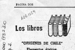 "Orígenes de Chile"  [artículo].