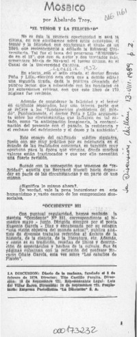 Mosaico  [artículo] Abelardo Troy.