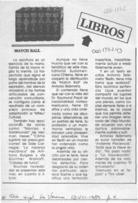 Match ball  [artículo].