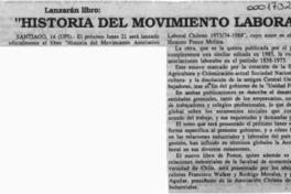 "Historia del movimiento laboral"  [artículo].