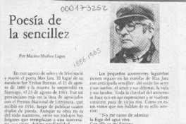 Poesía de la sencillez