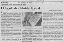 El legado de Gabriela Mistral