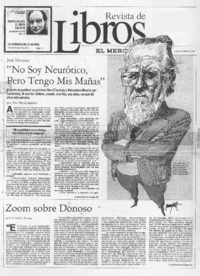 José Donoso, "no soy neurótico, pero tengo mis mañas"