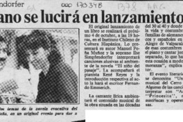 Soprano se lucirá en lanzamiento  [artículo].