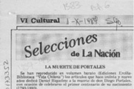 La muerte de Portales  [artículo] Alone.