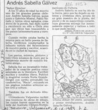 Andrés Sabella Gálvez  [artículo] Aníbal Ponce de León Ch.